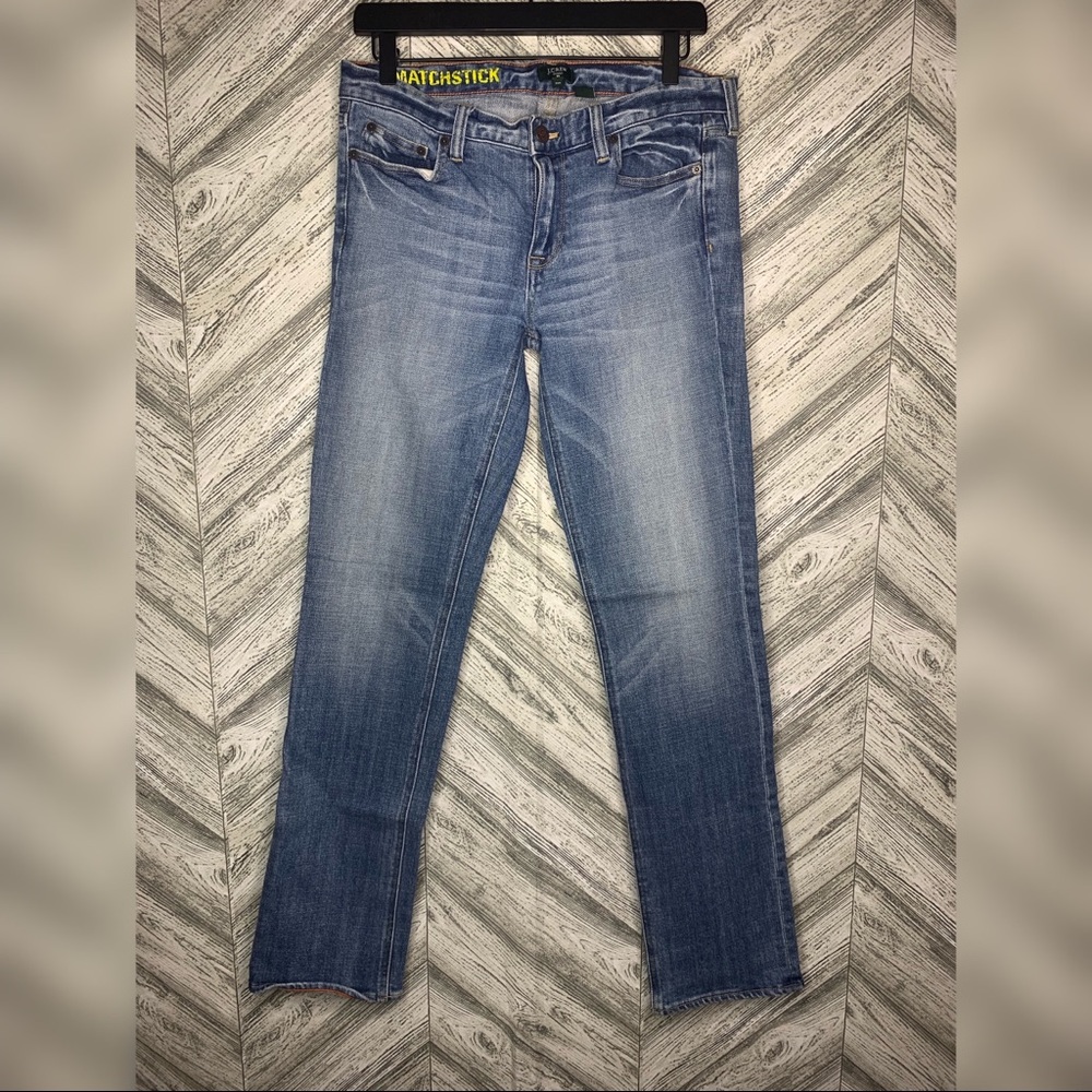 J. CREW Matchstick Straight Leg Mid Rise jeans